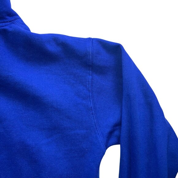 Streetwear Royal Blue Graphic Hoodie Featuring Panda Character & Money Design HE - Picture 7 of 12